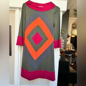 Diane Von Furstenberg DVF Geo Mod Dress/Tunic, Size 12